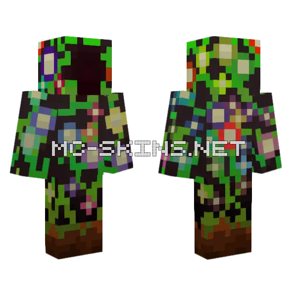 Flourished Cloak, front and back