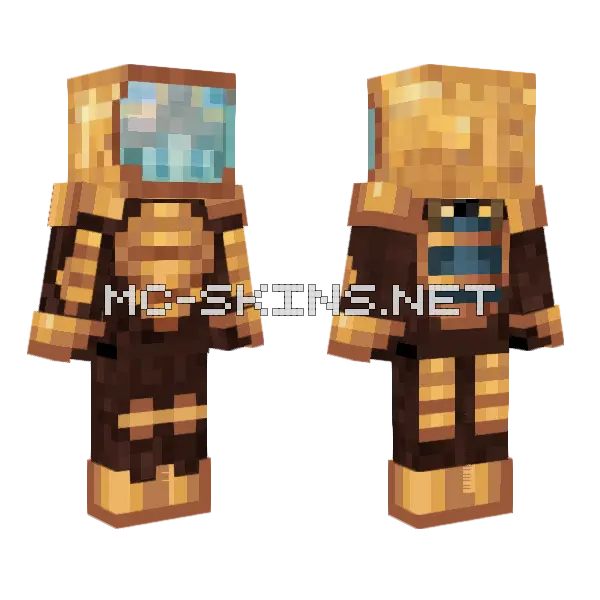 End Explorer Mazicrafter Minecraft skin, front and back