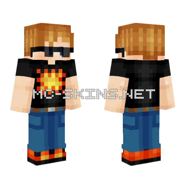 End Is Near Minecraft skin, front and back