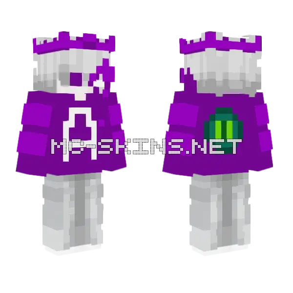 End King Minecraft skin, front and back