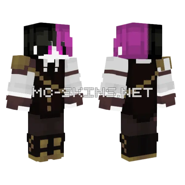 Ender Ajax Minecraft skin, front and back