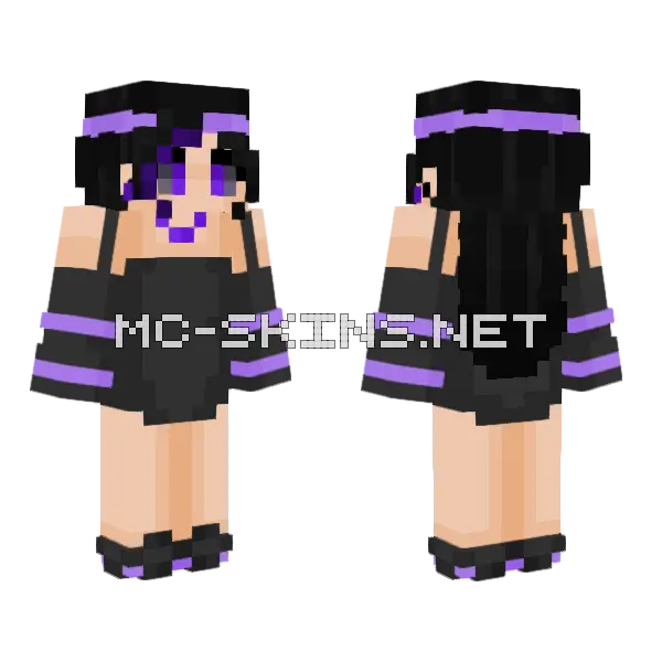 Ender Born 2 Minecraft skin, front and back