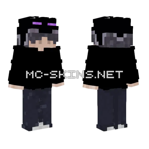 Ender Boy Hoodie, front and back