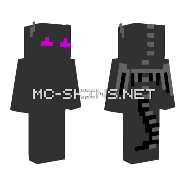 Ender Dragon Skin Minecraft skin, front and back