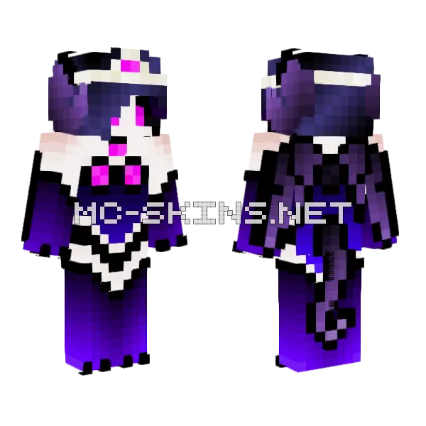 Ender Dragon Skin Minecraft skin, front and back