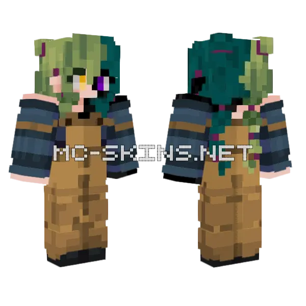 Ender Girl Hair Ver, front and back