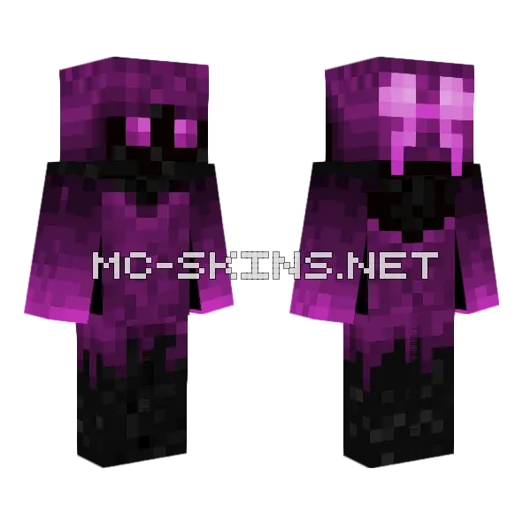 Ender Princess Minecraft skin, front and back