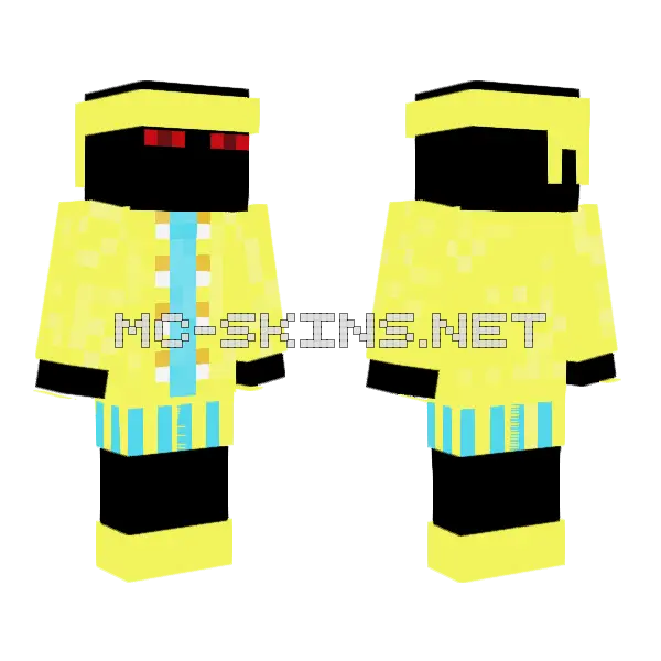 Ender Spring Minecraft skin, front and back