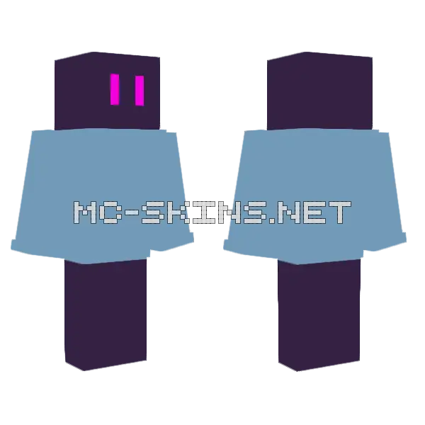 Enderboi Minecraft skin, front and back