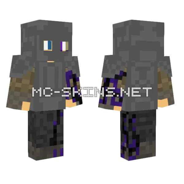 Enderknatch Minecraft skin, front and back