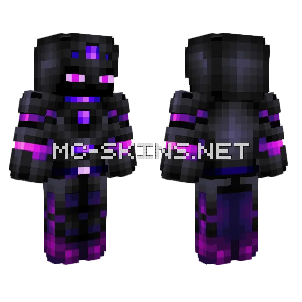 Enderknight With Outer Layer Minecraft skin, front and back