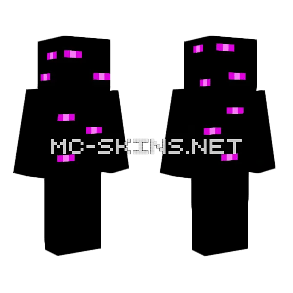 Enderling Minecraft skin, front and back