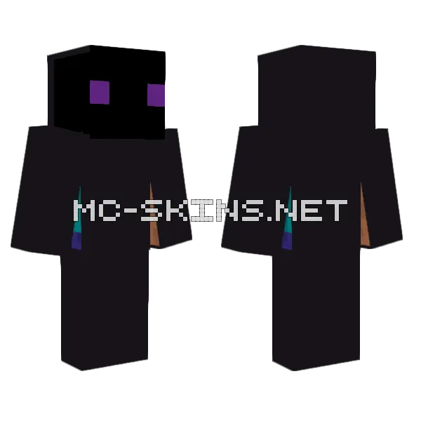 Enderman Minecraft Skin Minecraft skin, front and back