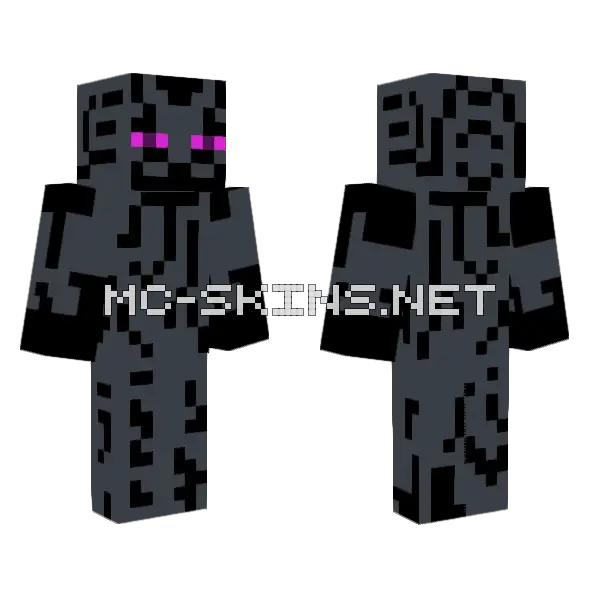 Enderman Skin Minecraft skin, front and back