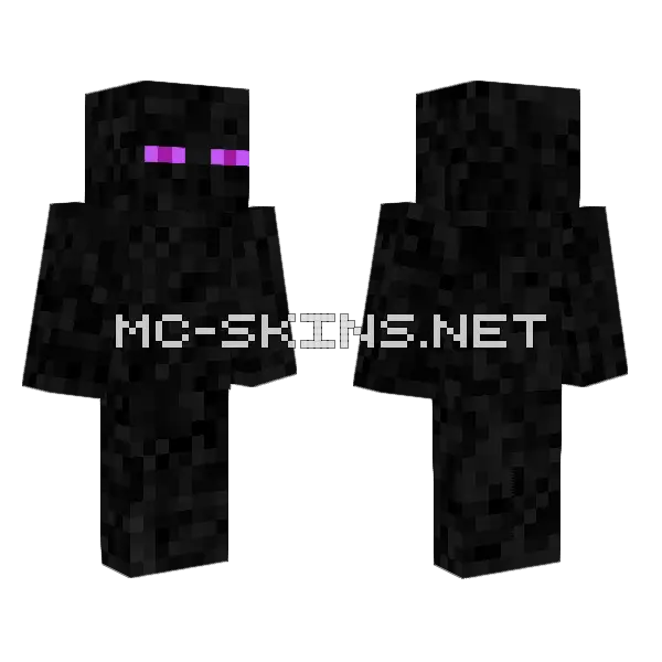 Enderman Skin Minecraft skin, front and back