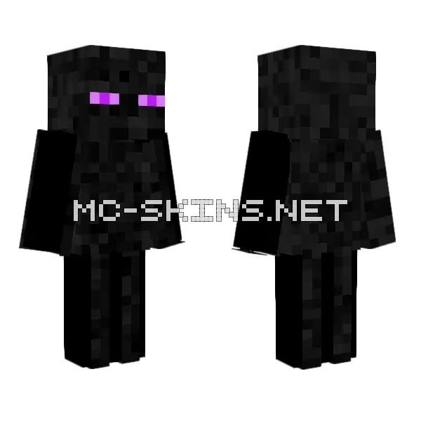 Enderman Skin Minecraft skin, front and back