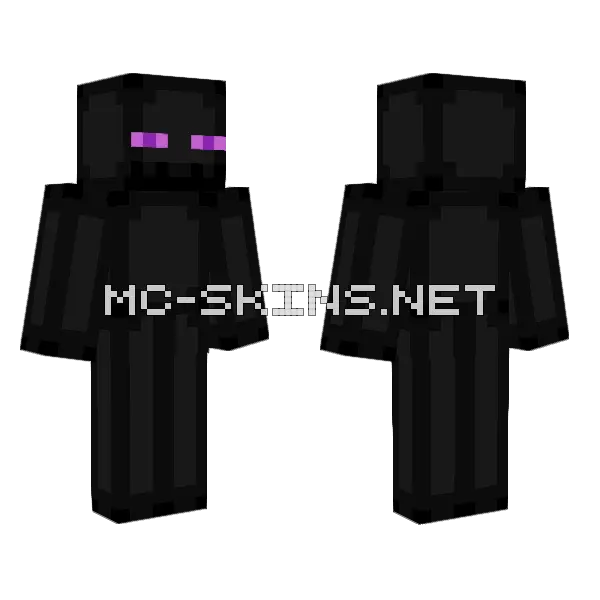 Enderman Skin Minecraft skin, front and back