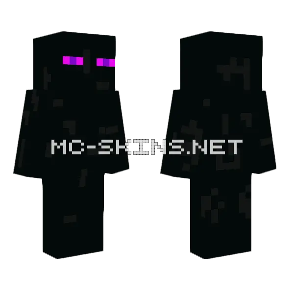 Enderman Skin Minecraft skin, front and back