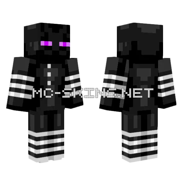 Endermen Puppet Minecraft skin, front and back
