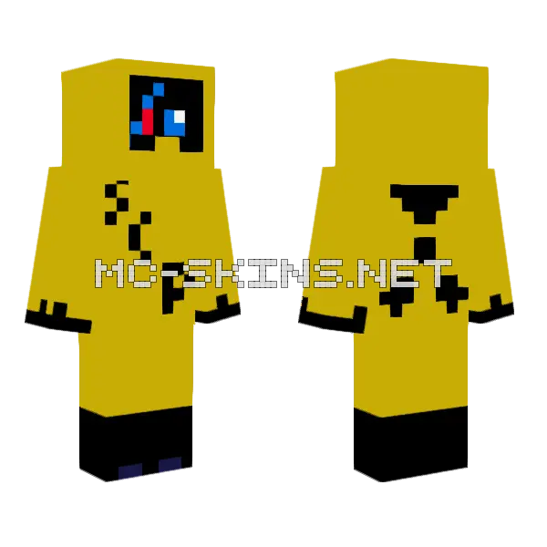 Endless Containment Minecraft skin, front and back