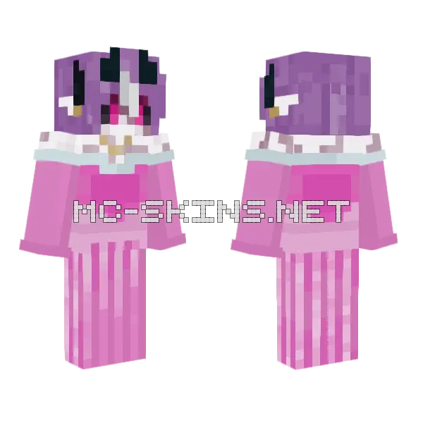 Endo Aurora Minecraft skin, front and back