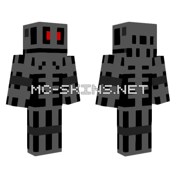 Endo Base Robot Minecraft skin, front and back
