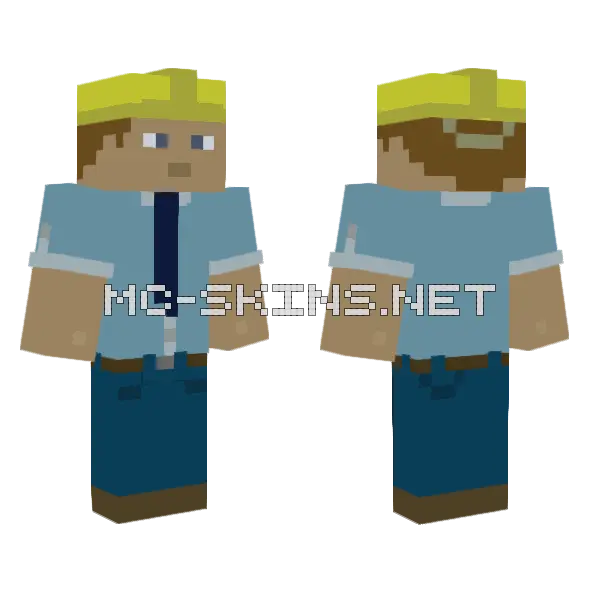 Engineer Skin Minecraft skin, front and back