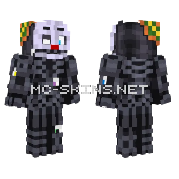 Ennard Monster Skin Minecraft skin, front and back