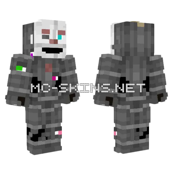 Ennard Skin Minecraft skin, front and back