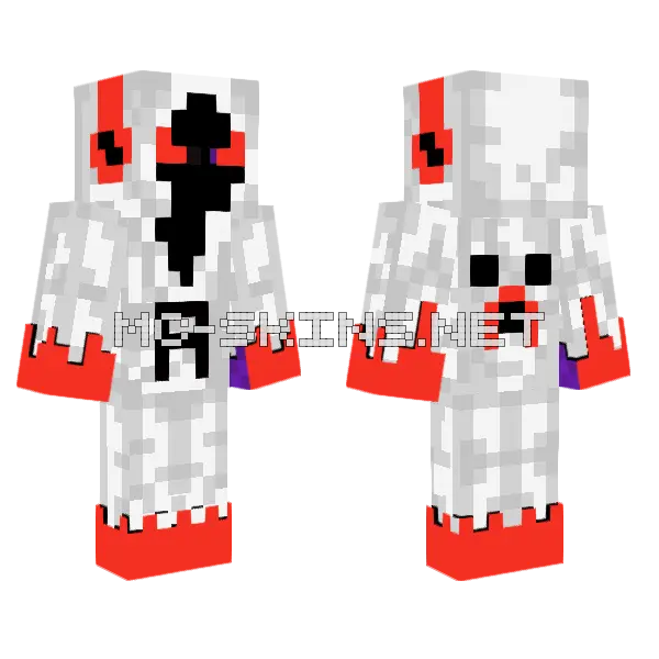 Entity 303 Minecraft skin, front and back