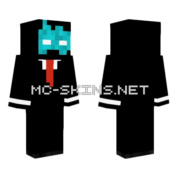 Entity3000 Minecraft skin, front and back