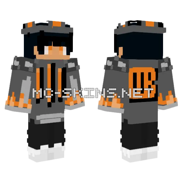 Entitycdb Minecraft skin, front and back