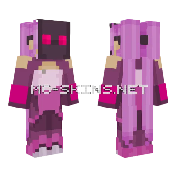 Entrapta She-Ra Princess Power Minecraft skin, front and back