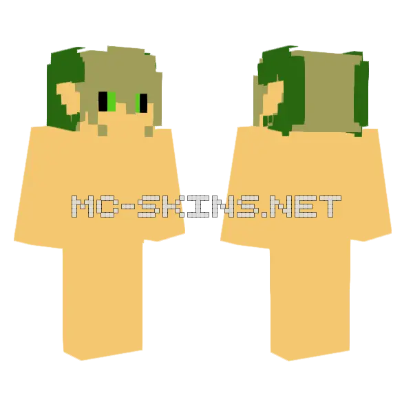 Envy Sin OC Minecraft skin, front and back