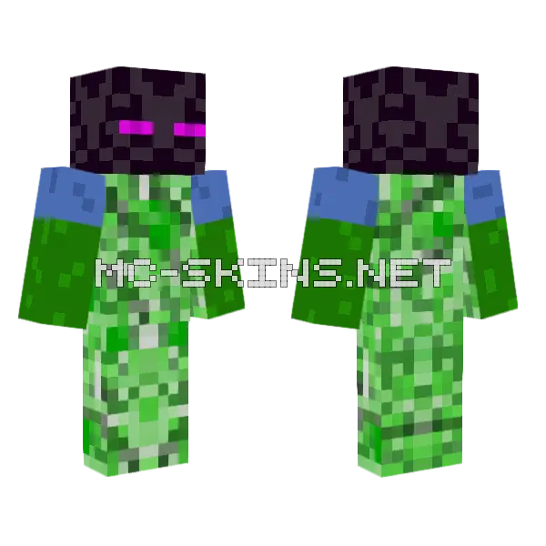 Enzomcreep Creeper Skin Minecraft skin, front and back