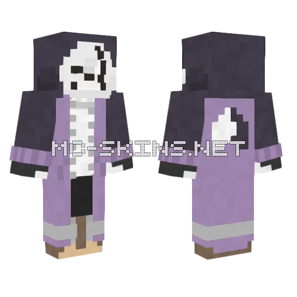 Epic Sans Canon Minecraft skin, front and back