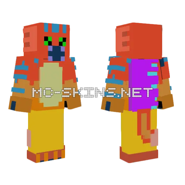Epic Shellbeat Remastered Minecraft skin, front and back