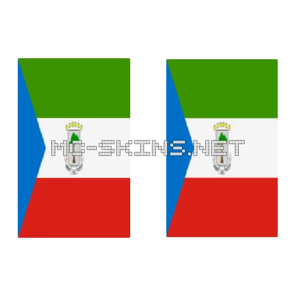 Equatorial Guinea Flag cape, outside and lining