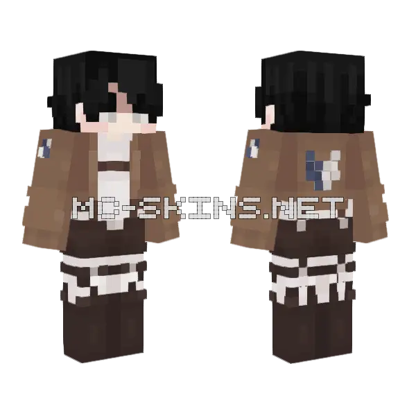 Eren Yeager Minecraft Skin Minecraft skin, front and back