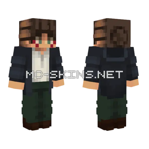 Eren Yeager Skin Minecraft skin, front and back
