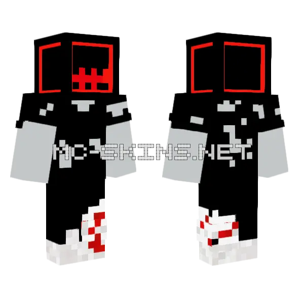 Erido Minecraft skin, front and back