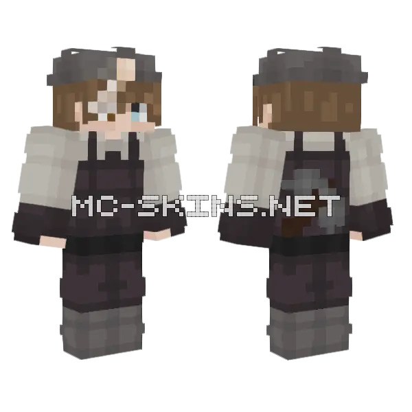 Eris Minerador Minecraft skin, front and back