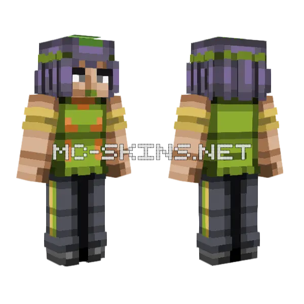 Ermes Minecraft skin, front and back