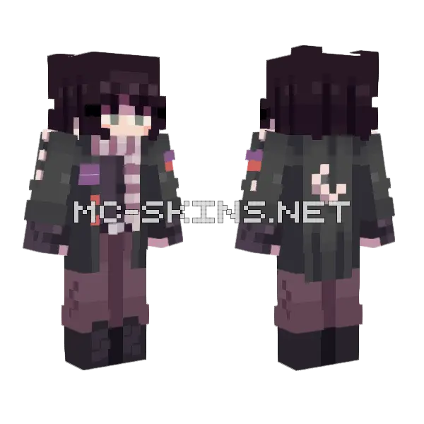 Eroplanong Papel Minecraft skin, front and back