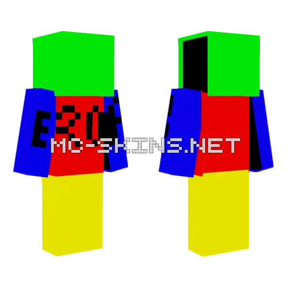 Error Skin, front and back