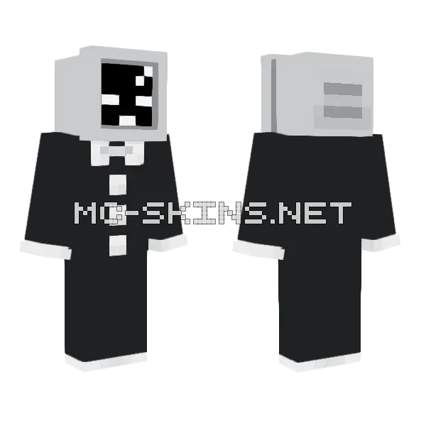 Error Soul Monitor Minecraft skin, front and back