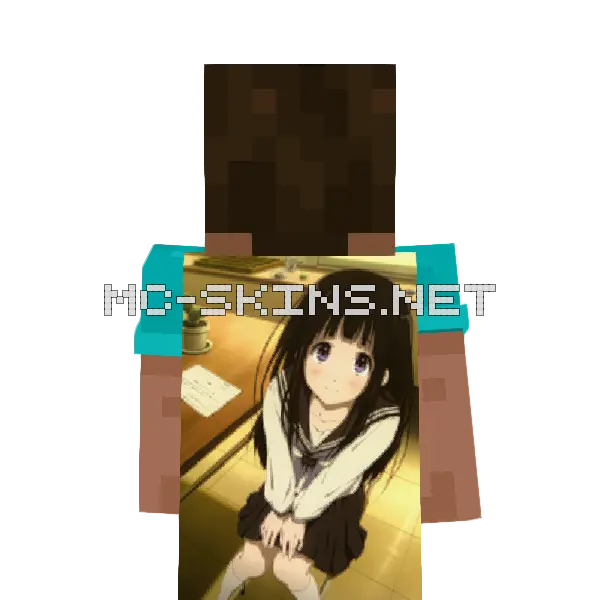 Eru Chitanda School Uniform cape, outside and lining