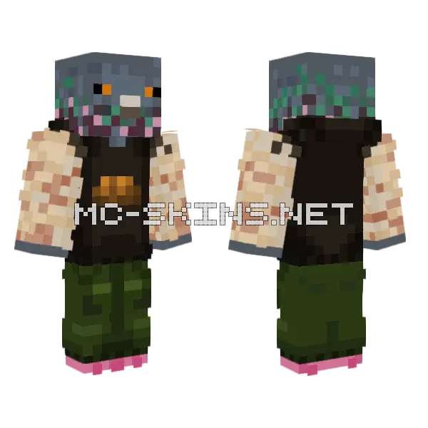 Erythrthsthsh Minecraft skin, front and back