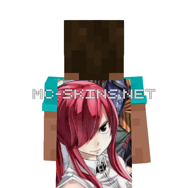 Erza Scarlet cape, outside and lining