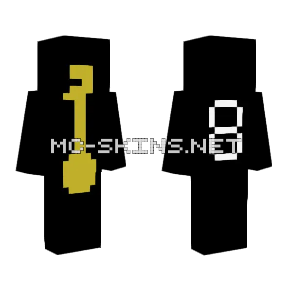 Escape Room 8 Minecraft skin, front and back